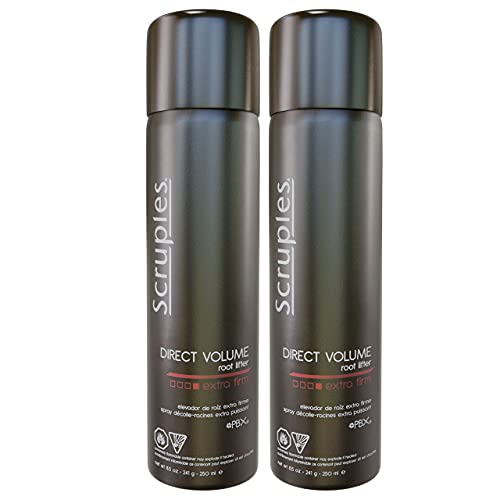 Scruples Direct Volume Root Lifter (8.5 Ounce) - Volumizing & Styling Spray for Men & Women – Hair Lifting, Thickening & Texturizing Foam for All Hair Types – Extra Firm Pack Of 2