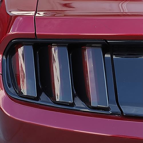 Image of JeCar Smoked Tail Light Cover Trim Guards for 2015 2016 2017 Ford Mustang Exterior Decoration Accessoreis