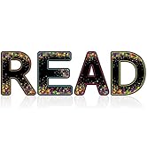 Sereliy 4 Pcs Large Reading Posters for Classroom, Single READ Letter Bulletin Board, Colorful Re...