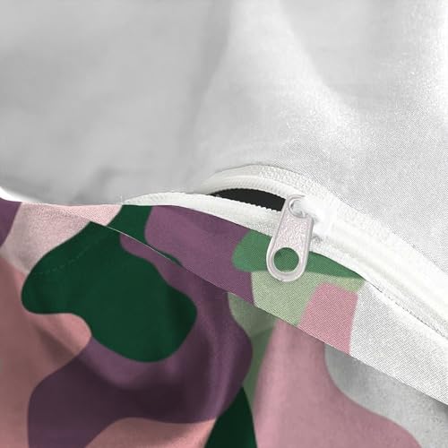 Housse de couette camouflage vert militaire imprimé lit 2 personnes - 5