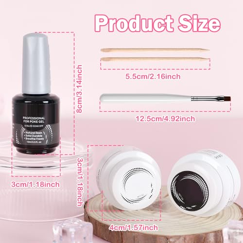 Set de Esmaltes de Gel Blanco y Negro para Uñas miniatura 7