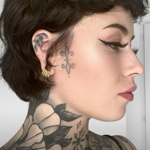 10pcs Stack Nose Rings Hoop, 316L Stainless Steel Helix Piercing Jewelry, Cartilage Earrings, Tragus Daith Rook Piercing Jewelry Septum Ring 16G2