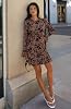 Vestido bodycon mini de malla con floral para mujer Valiamcep 6