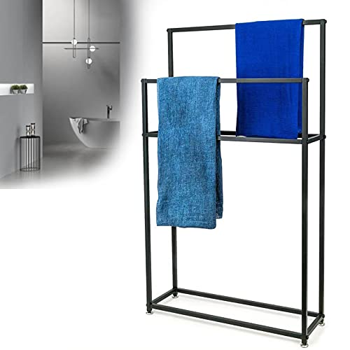 Toallero de baño exento con barras para secar toallas en el dormitorio o la zona de lavadero