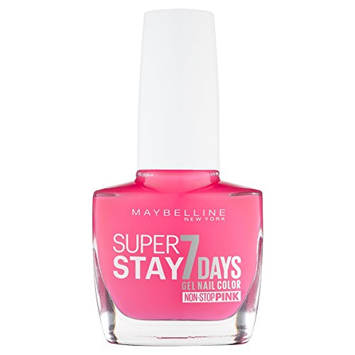 Maybelline New York Super Stay 7 Days Gel Nail Polish, Long-Lasting High Shine Formula with Wide Anti-Flood Brush, 100% Precision, Shade: 160 Magenta Surge, 10 ml