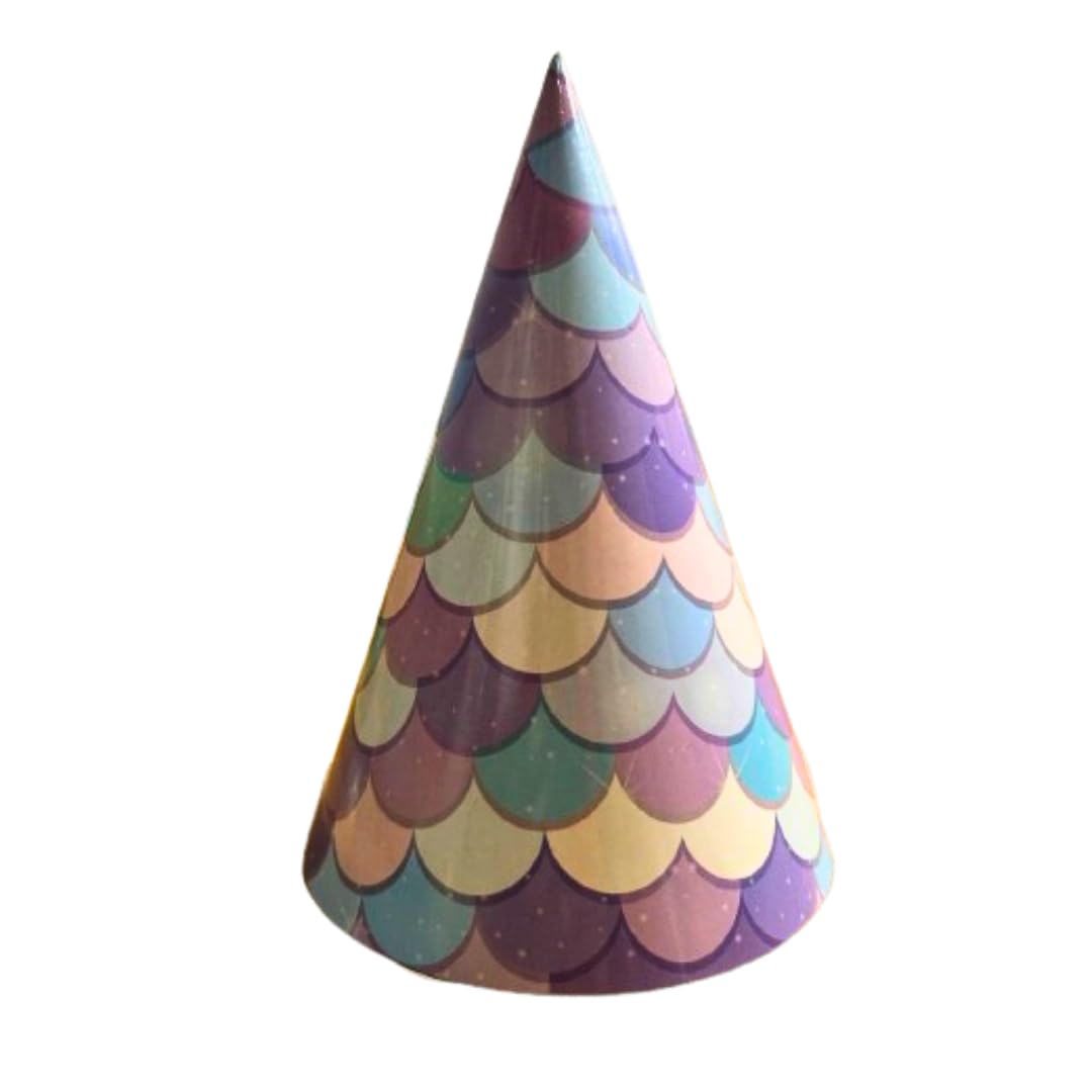 Wanna Party Mermaid Party Hats/Mermaid Party Caps for Mermaid Party Supplies/Mernaid Theme Birthday Decorations for Girls 1