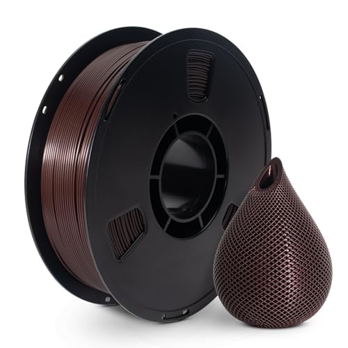 Image of PLA Filament 1.75mm Brown 1KG, 3D Printer Filament Dimensional Accuracy + /- 0.02mm, 1kg Spool(2.2lbs) 3D Printing Filament Fits for Most FDM 3D Printers