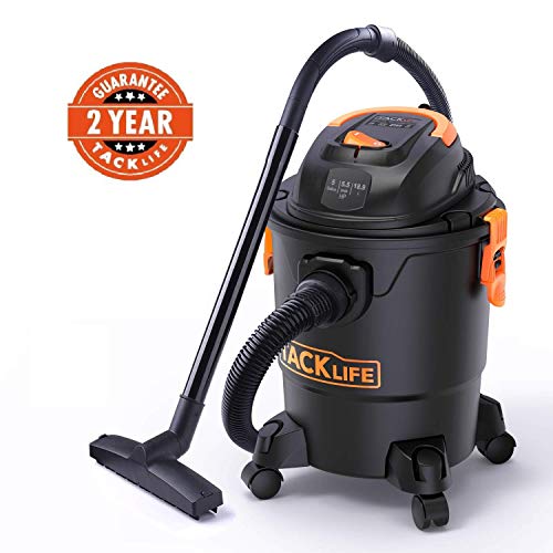 TACKLIFE Wet Dry Vacuum 5.5 hp, 5 Gallon Shop Vac with Wet Suction/Dry