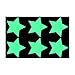 Folius - Set di 6 Adesivi Fluorescenti a Forma di Stelle, 4,5 x 4,5 cm, Colore: Bianco