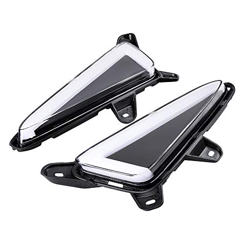 Pair DRL Daytime Running Fog Lights with Module Harness Compatible with 2016-2019 Toyota C-HR