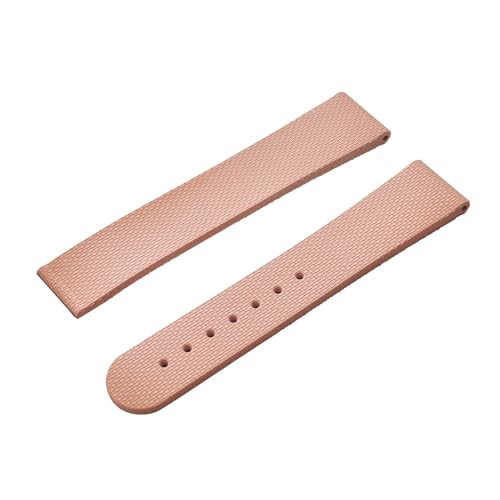 20mm FKM ���o�[���v�X�g���b�v �N�C�b�N�����[�X �I���K �X�s�[�h�}�X�^�[ ���[���X�E�H�b�` �t�b�f�S���o���h �}���`�J���[�ƌ݊�������(Pink-No Buckle)