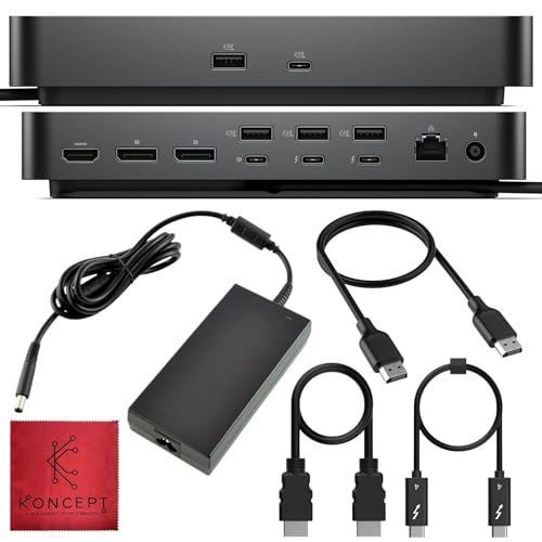 Image of SD25TB4 Dell Pro Thunderbolt 4 Smart Dock - USB-C Docking Station 130W Power Delivery - 4 Displays 4K, 2 DP 1.4, HDMI 2.1, 2 TB4, 2.5GbE, Wi-Fi