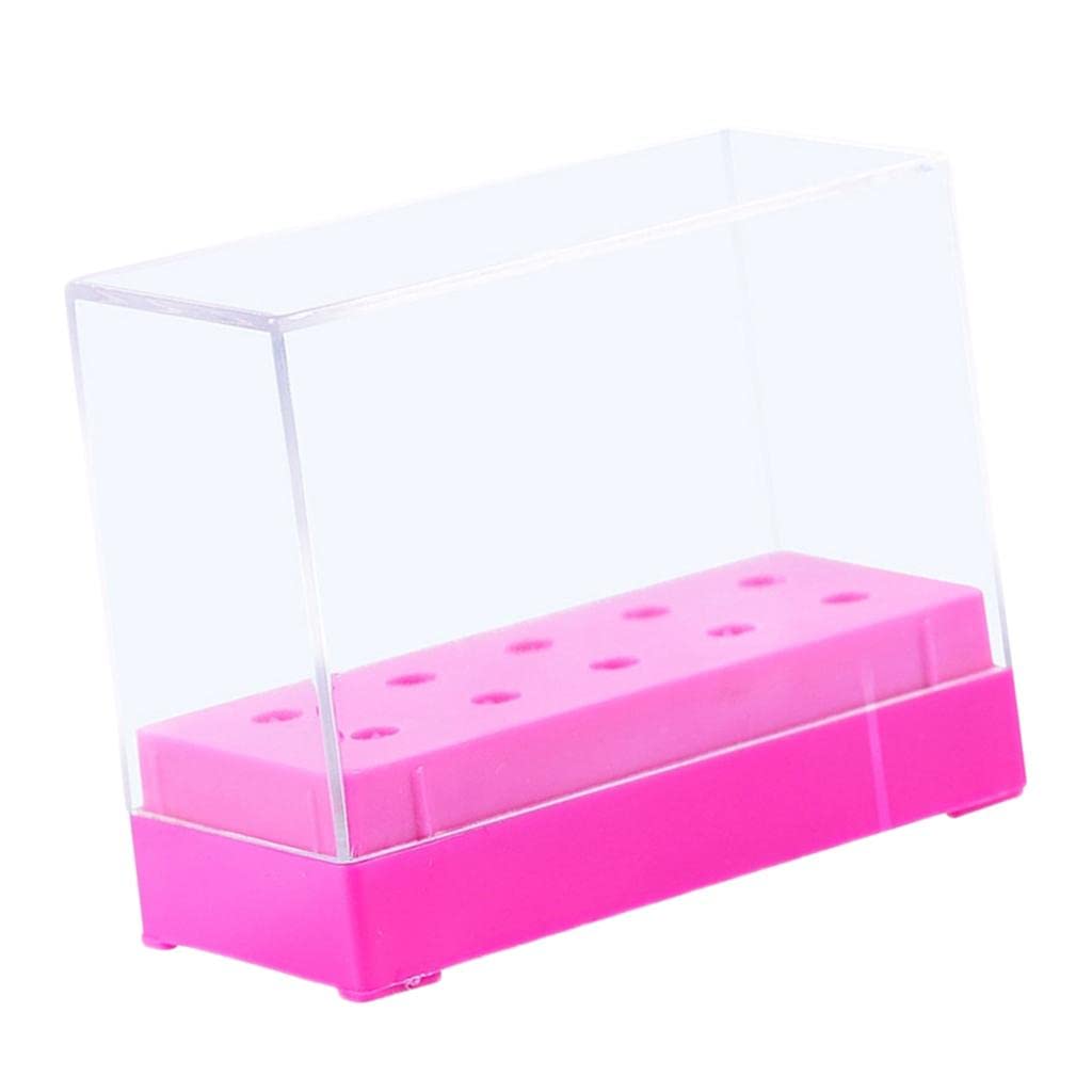 CALANDIS™ 10 Holes Nail Drill Bits Holder Stand Organizer Case Display Box Rose Red | Nail Care, Manicure & Pedicure-image-38