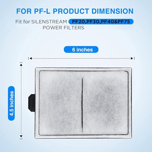 Image of HiTauing 16 Pack PF-L Carbon Cartridge for Silenstream PF20, PF30, PF40 and PF75 Power Filters