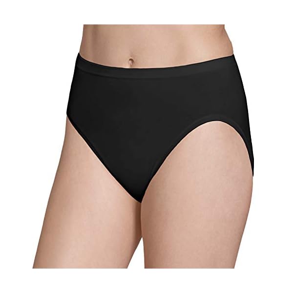 Fruit-of-the-Loom-Womens-Seamless-Panties Fruit of the Loom Women's High Cut Briefs Seamless Panties with 360° Stretch, Hi Cut-6 Pack-Assorted Colors, 6