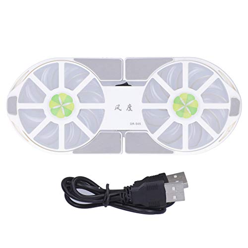 Base refrigerante plegable para laptop con 2 ventiladores miniatura 5