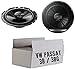 Produktbild VW Passat 3B/3BG - Lautsprecher Boxen Pioneer TS-G1720F - 16,5cm 2-Wege Koax Koaxiallautsprecher Auto Einbausatz - Einbauset