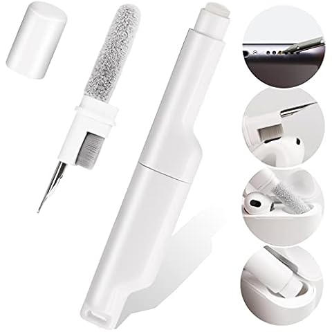 AirPods Cleaning Kit, 4 in 1 Multifunctional Keyboard and Earphone Cleaner Compatible with Earbud Airpod Cleaner Kit for Apple iPhone Camera Bluetooth Phone Electronic Headphone Case Tool Cover