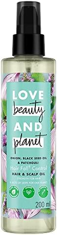 زيت شعر البصل الأسود والباتشولي من لاف بيوتي آند بلانيت، 200 مل