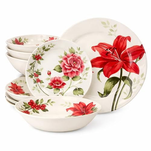 Tudor Royal 12-Piece Porcelain Set, Rosemary