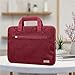 TECHGEAR Case for 11" - 12.3" Laptops, Portable Multi-functional Laptop Case with Adjustable Shoulder Strap, Luggage Strap & Suppressible Handles, Portable Sleeve Organiser Case Cover + Pockets RED