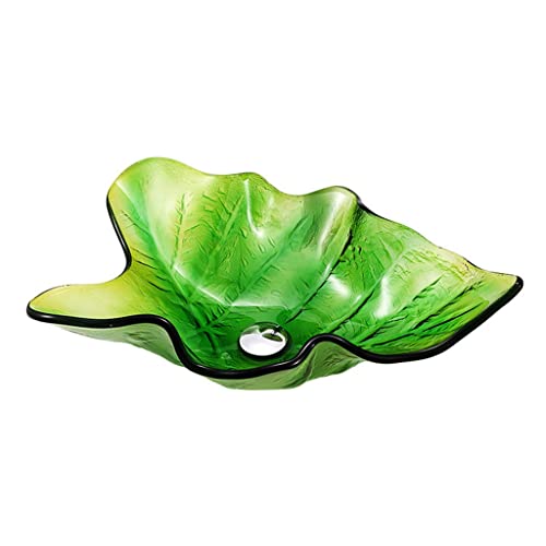 Fregadero de baño, moderno lavabo de vidrio templado, lavabo de vidrio templado, fregadero de hotel, fregadero de montaje superior, solo lavabo