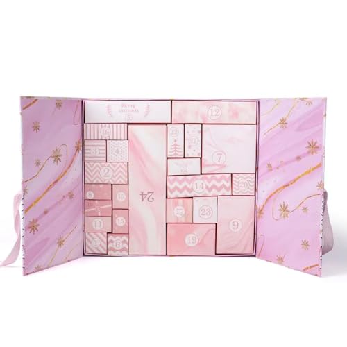 Calendrier de l'Avent vide à remplir avec 24 cases pour bijoux et bonbons - 6