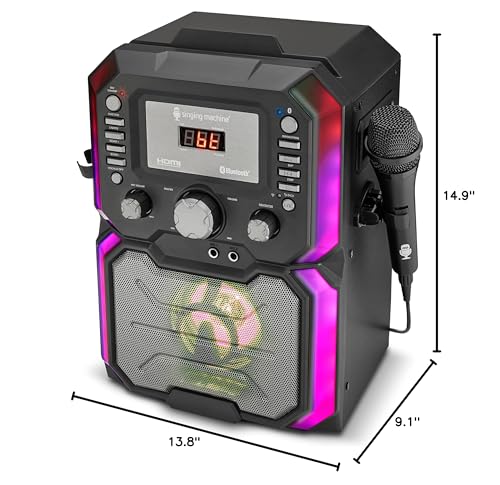 Singing Machine SingCast K-Box Video Casting Karaoke Machine with Bluetooth, Party Speaker with Lights with Microphone for Adults and Kids - Image 5