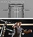Eonfit E2 Power Cage，1500LB Squat Rack with Cable Crossover System.Multi-Function Power Rack for Home Gum.All-in-One Squat Rack with More Training Attachments (Black, Bench Package)