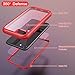 IDweel for iPhone SE 3rd Generation 2022 Case,for iPhone 8 & 7 & SE 2020 Case, Full-Body Sturdy Shockproof Cover with Build in Screen Protector Heavy Duty Shock Resistant Hybrid Cover, Red
