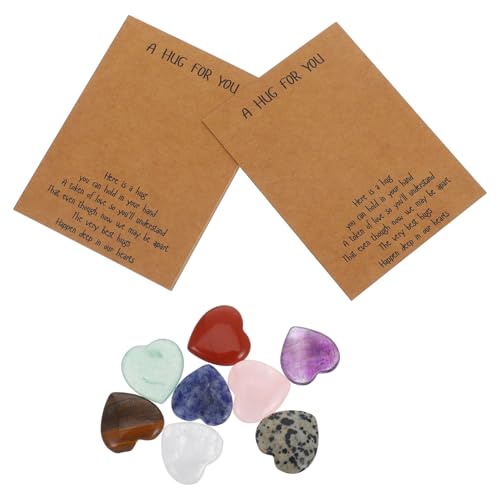 Alipis Tarjetas DIY para San Valentín con Piedras de Cristal Forma de Corazón Kit de Tarjetas de Felicitación para Cumpleaños de Mamá y Regalos Románticos para Aniversarios y Bodas para