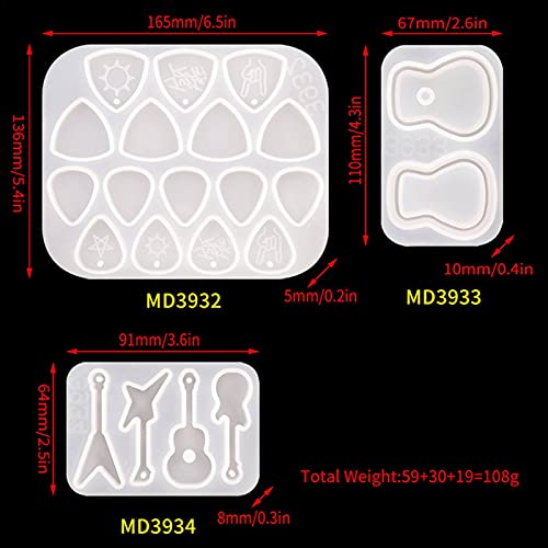 Moule en résine époxy universel pour médiator de guitare, médiator triangulaire, bijoux en résine, outils de moulage de… - Les Beatles, Paul McCartney, John Lennon, RIngo Starr, George Harrison Moule en résine époxy universel pour médiator de guitare, médiator triangulaire, bijoux en résine, outils de moulage de… – Image 3