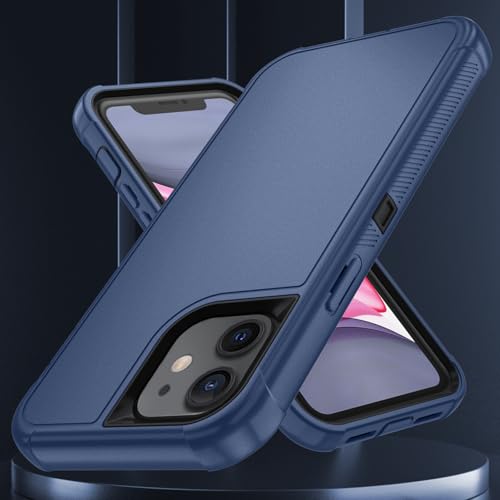 Image of SunStory Compatible with iPhone 11 Case with HD Screen Protector, 3-Layer Heavy Duty Full-Body Cover,3 in 1 Hybrid Protective Case for iPhone 11 6.1 inch,Blue