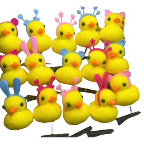 Miffia 小さなアヒル 10個入りパック ヘアアクセサリー ヘアピン リボン 髪飾り 結婚式 髪留め 着物 大きめ かみどめ ヘアクリップ ヘアピン おしゃれ ハロウィン 留袖 髪飾り 母親 (H【 ランダムに10個】)