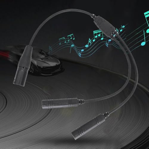 Adaptador GA Dual Plugs a XLR 5 Pines para Auriculares miniatura 2