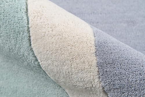 Image of Carpets and Rugs Handwoven Woolen Thick Floral and Contemporary Design Specially for Area Rugs, Carpets for Living Room, Bedroom, Hall Size 4x6 feet
