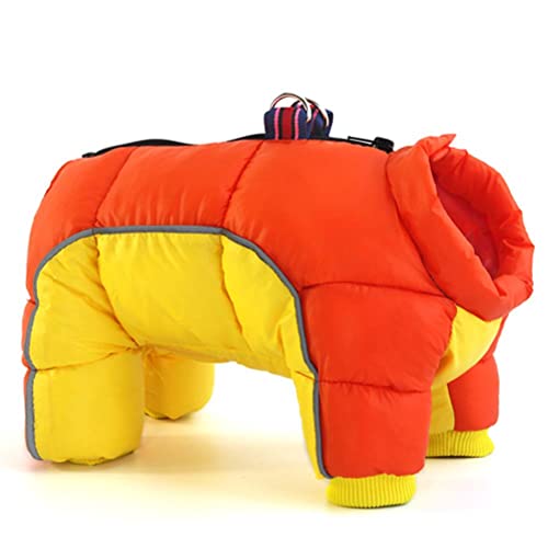 Manteau chiens vêtements de chien d'hiver chauds taille M jaune