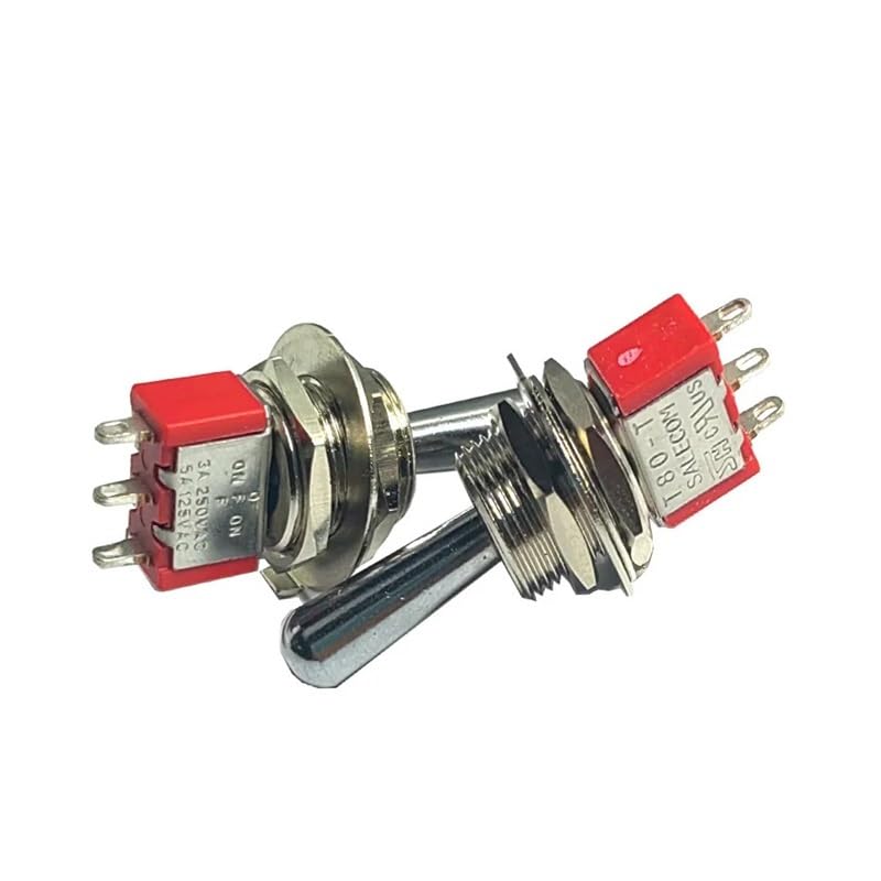 SH T80-T Z1 シリーズ ラージ ロングハンドル 12mm (ON)-オフ(ON) SPDT 3ピン 3ポジション MOM-