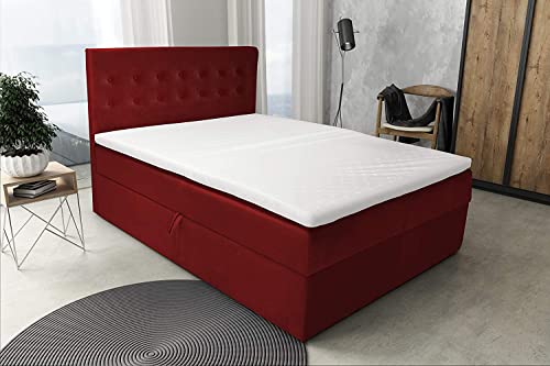 Best For Home Boxspringbett S Deluxe mit 7 Zonen Taschenfedermatratze 4...