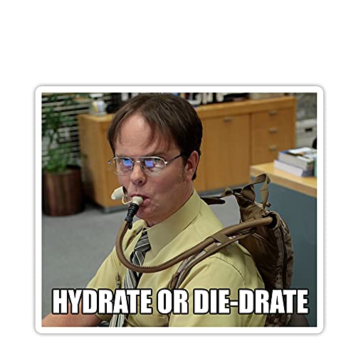 The Office Dwight Schrute Hydrate Or Die-Drate Sticker 2 