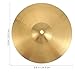 MILISTEN Crash Cymbal Hi Hat Cymbals Kids Guitar Crash 2Pcs 10 inch Bass Drum for Drum Players and Beginners Percussion Instrument Golden