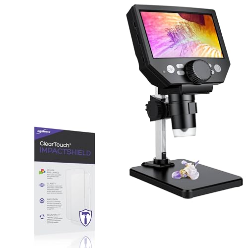 BoxWave Screen Protector Compatible with PalliPartners LCD Digital Microscope (4.3 in) - ClearTouch ImpactShield (2-Pack), Impenetrable Screen Protector Flexible Film