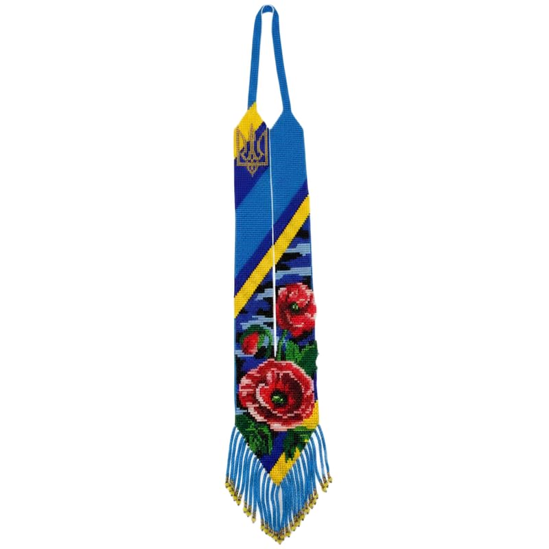 Collier Gerdan ukrainien, cadeau original bijou traditionnel perles