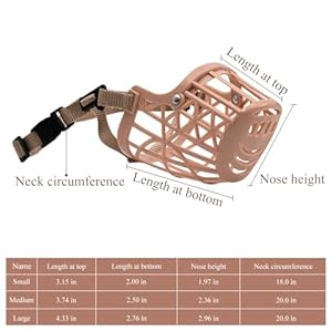 2-Pcs-Dog-Muzzle-Breathable-Basket-Muzzle-for-Dog-Soft-Dog-Muzzle-with-Non-Slip-Buckle-Adjustable-Lightweight-Prevents-Barking-and-Chewing-Small - Cucciolini Doodles 2-Pcs-Dog-Muzzle-Breathable-Basket-Muzzle-for-Dog-Soft-Dog-Muzzle-with-Non-Slip-Buckle-Adjustable-Lightweight-Prevents-Barking-and-Chewing-Small