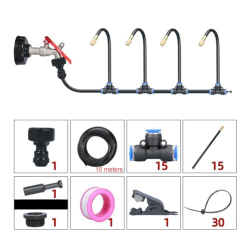 Kit d'irrigation réglable et système d'arrosage brumisateur de jardin pour pelouse