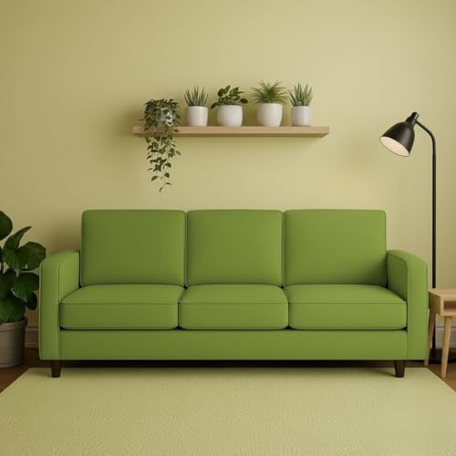 Image of The MM Furniture store Premium Fabric Sofa - Olive (3 Seater)