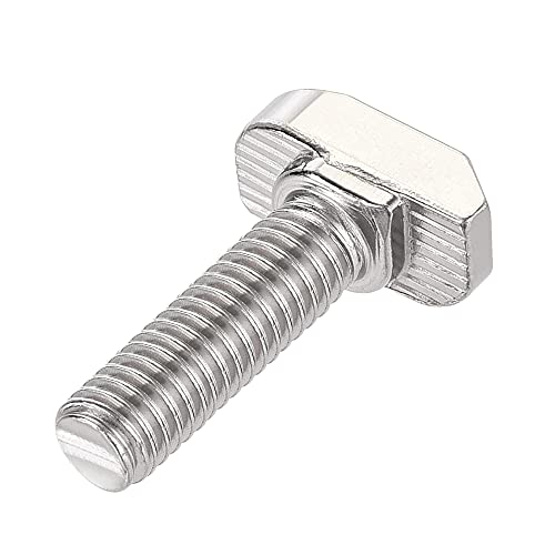 Image of uxcell M6x25mm T-Slot Drop-in Stud Sliding Bolt Screw Carbon Steel for 30 Series Aluminum Profile 5pcs