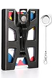 ZAZE ID Badge Holder Retractable, Vertical Hard Plastic Polycarbonate Heavy Duty Wallet with Metal...