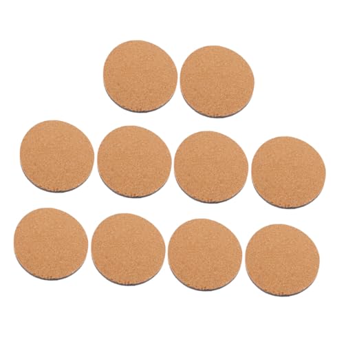 Homoyoyo 10 Tapetes Redondos de Corcho para Macetas, Posavasos Antideslizantes de 100 Mm, Aislantes Térmicos Multiusos para Plantas, Protectores de Muebles para Jardín y Hogar