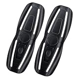 2 Pack Universal Child Seat Chest Harness Buckle,Seat Chest Harness Clip Buckle Lock Stroller Chest Replacement for Kids Trend,Adjustable Guard(Black)